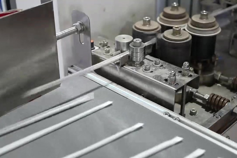 White straw production line and manufacturing control